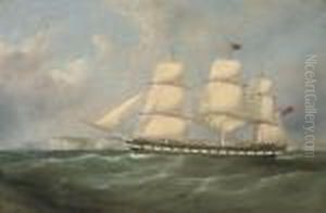 An Outward-bound Merchantman Heading Down The Channel by Samuel Walters
