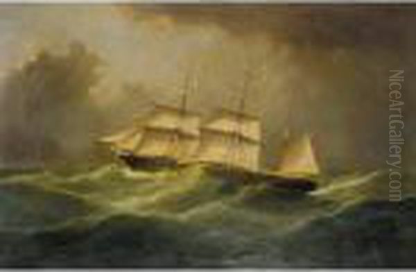 The Barque Trinidad Close Reefed In A Gale - view 1