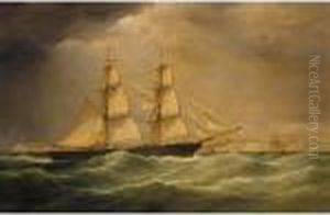 The Brig Mignonette Inward Bound Off Dover by Samuel Walters