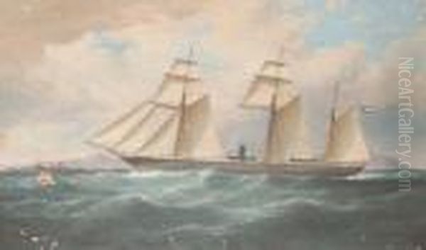 The American Confederate Raider Alabama Inward Bound Off Anglesey,north Wales - view 1
