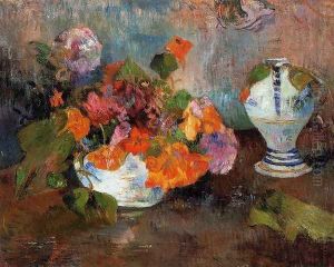 Vase Of Nasturtiums
