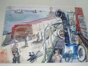 On Deck On The Orwell by Allan Walton