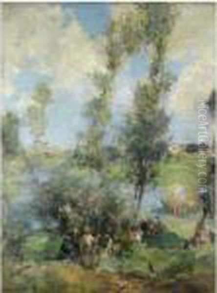 Haymaking, A Moments' Respite - view 1