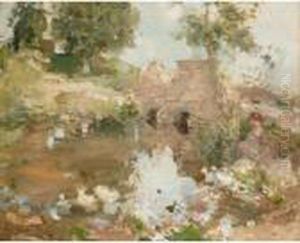 A Suffolk Duck Pond by Edward Arthur Walton