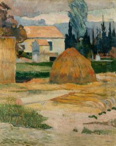 Haystack Near Arles by Paul Gauguin