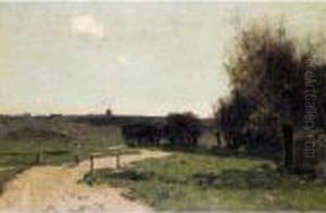 A Lincolnshire Landscape by Edward Arthur Walton