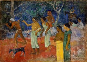 Scenes From Tahitian Live by Paul Gauguin
