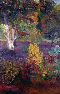 Marquesan Landscape With A Horse