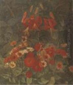 Lelies En Zinnias by Marie Wandscheer
