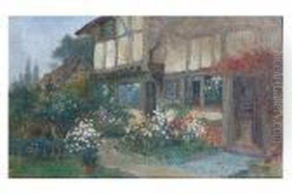 Half Timbered Country House With Rose Garden - view 1