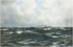A Steamship On The Open Sea by Richard Wane