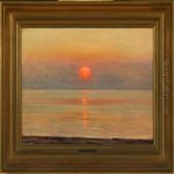 View Over The Sea With Sunset - view 1