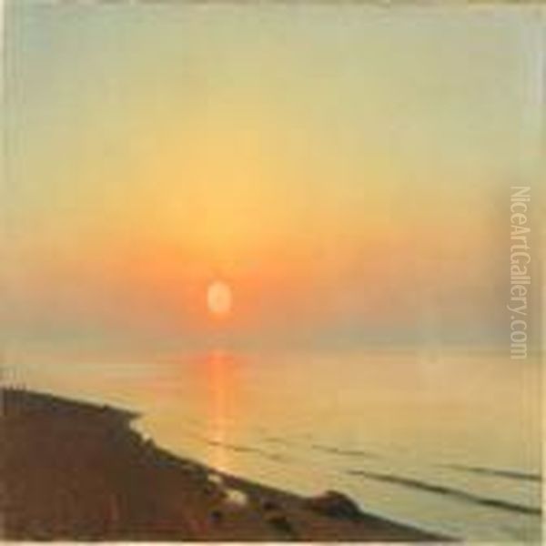Coastal Scene At Sunset - view 1