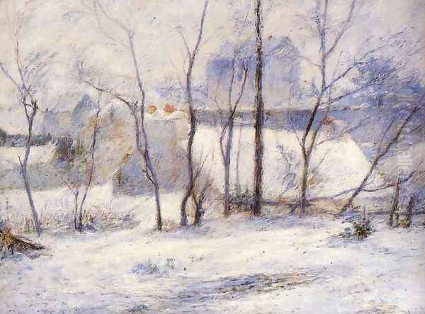 Winter Landscape Effect Of Snow Aka Snow At Vaugirard II - view 1