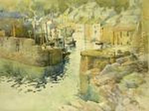 'polperro Cornwall' And 'ansteys Cove Torquay' by Harry Wanless