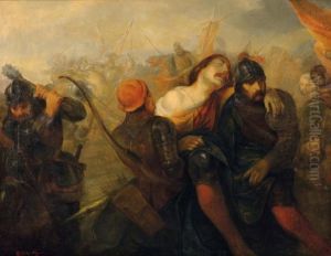 La Batailles Des Eperons D'or by Gustaaf Wappers