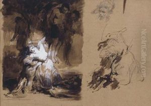 A Lammet For Hanging Men - A Study by Gustaaf Wappers