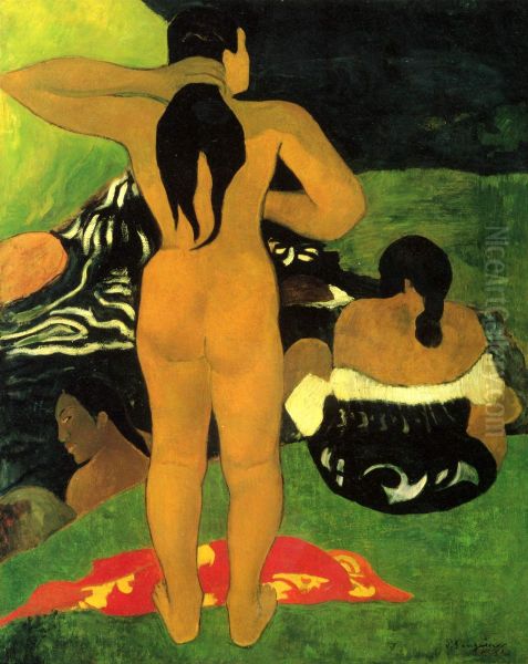 Tahitian Women Bathing - view 1