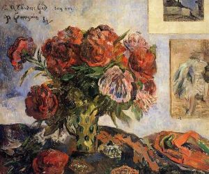 Vase Of Peonies