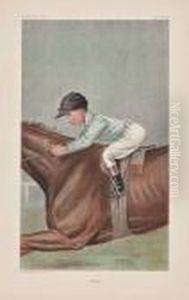 A Good Group Of Jockeys by Leslie Mathew Ward