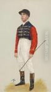 A Collection Of Four Caricatures
 Of Jockeystogether With Two Others Of Notable Racing Figures