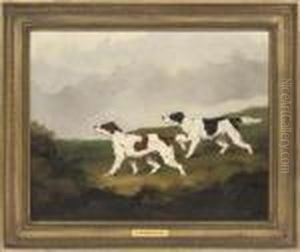 Setters In A Landscape by Martin Theodore Ward