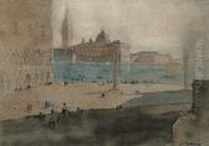 Piazza San Marco, Venice, With 5 Other Watercolours By The Same Hand by William Henry Waring