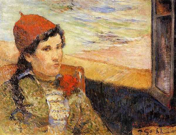 Young Woman At A Window - view 1