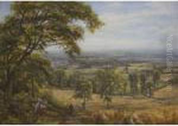 Harvest Landscape Overlooking Chudleigh - view 1