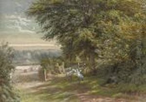 A Shepherd Resting By The Wayside by Edmund George Warren