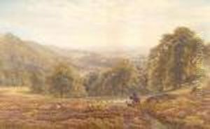 'harrow Weald' - An Extensive Country Landscape by Edmund George Warren