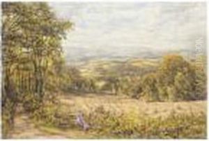 Harvesting Corn by Edmund George Warren