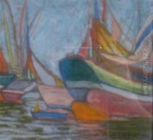 "low Water " (concarneau Brittany) by Elizabeth Fisher Washington