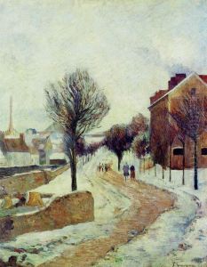 Suburb Under Snow by Paul Gauguin