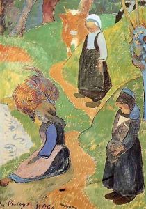 In Brittany by Paul Gauguin