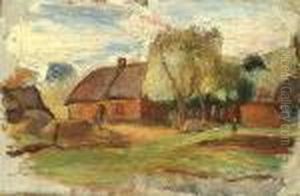 Zagroda Wiejska, Ok. 1930 by Waclaw Wasowicz
