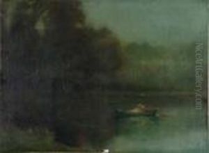 Promenade En Barque Au Clair-obscur by Charles Joseph Watelet