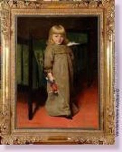 Portrait D'enfant A La Poupee