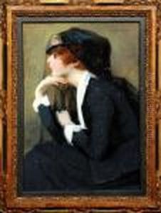 [elegante Au Voile Noir] by Charles Joseph Watelet