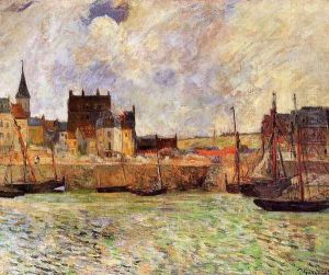 The Port Dieppe by Paul Gauguin