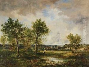 Boisiere En Foret, Au Fond Un Village