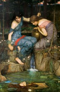 Nymphs Finding The Head Of Orpheus by John William Waterhouse
