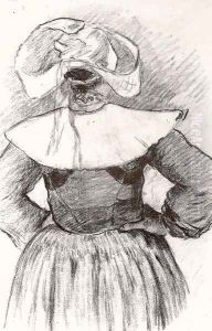 Back View of a Breton Woman by Paul Gauguin