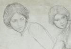 Study Of Nymphs by John William Waterhouse
