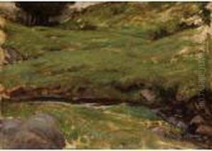 A Welsh Stream by John William Waterhouse