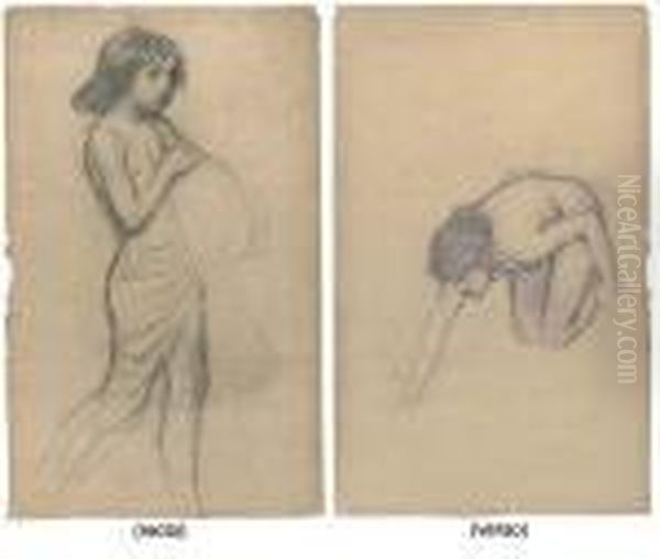 Studies For Flora And The Zephyrs (recto) And (verso) - view 1