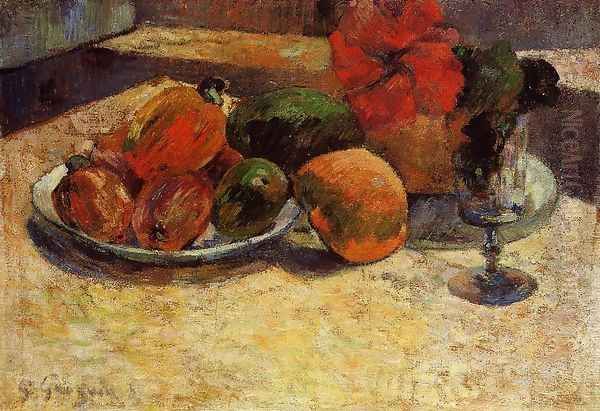 Still Life With Mangoes And Hisbiscus - view 1