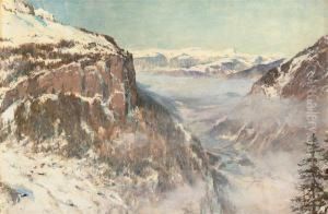 The Lauterbrunnen Valley by Ernest Albert Waterlow