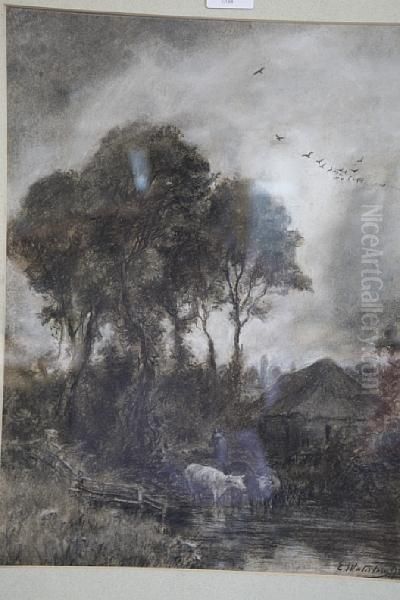 Cattle Watering, And Another Similar - view 1