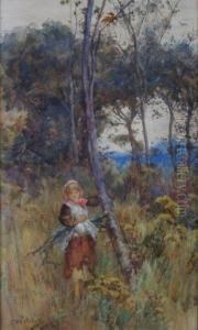 A Connemara Wood Nymph by Ernest Albert Waterlow